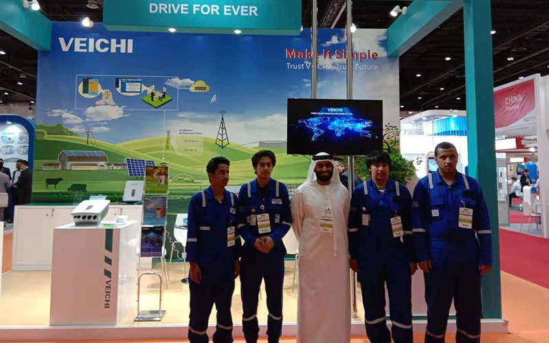 Group photo of VEICHI team with customers