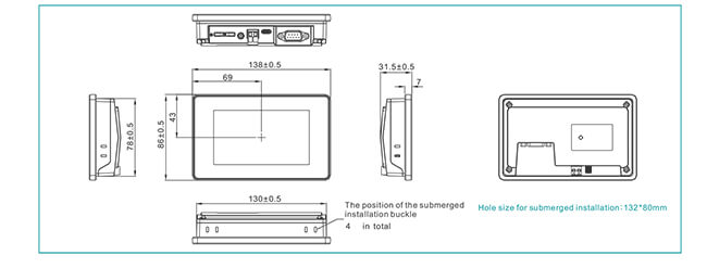 VI20-043S-F disegni dimensionali